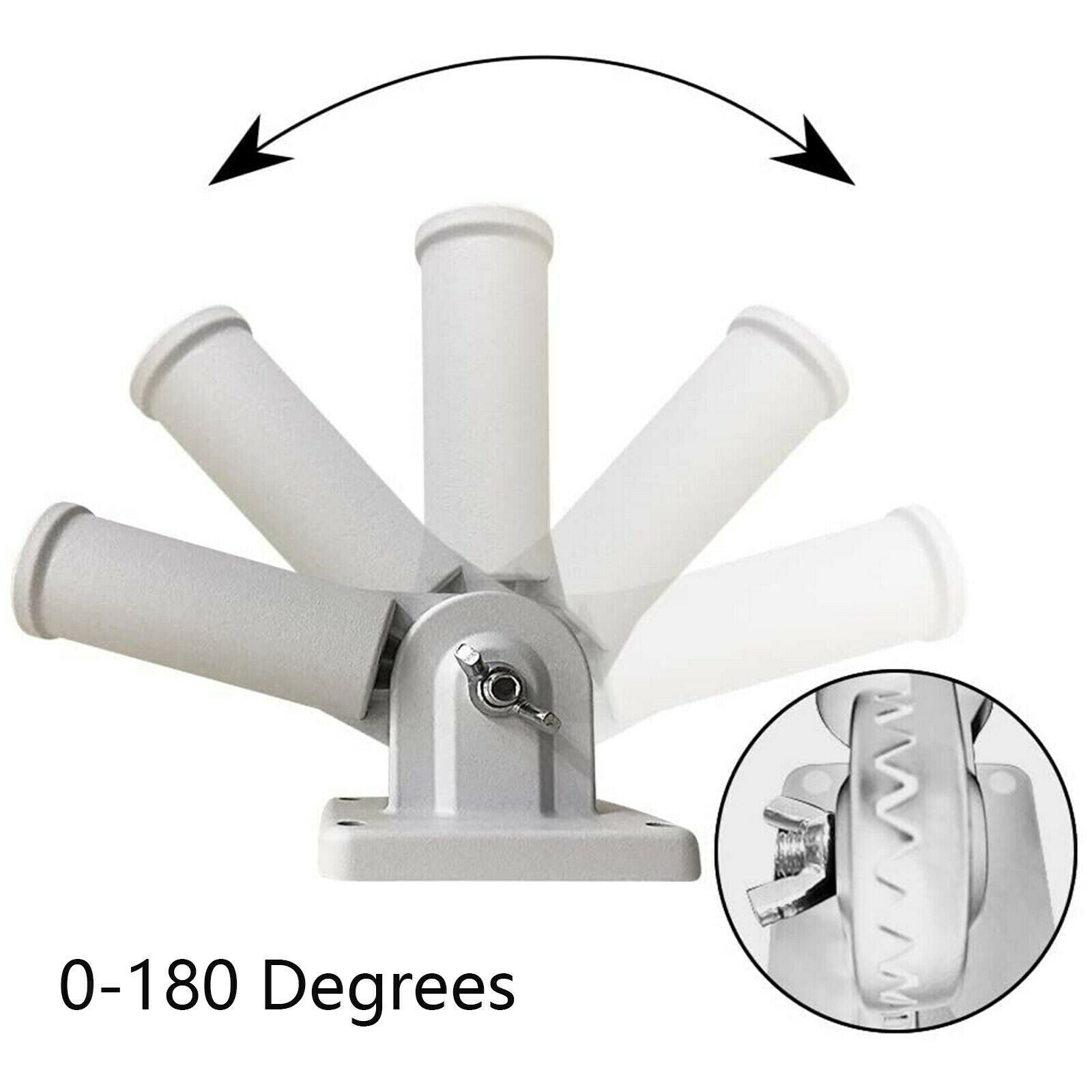 Garden Flag Pole Holder Mounts Base Flagpole Adjustable Holder with Hardware