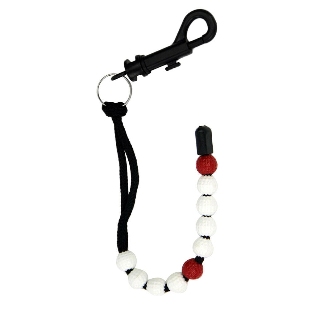 3PCS Golf Stroke Putt Ball Bead Scoring Score Counter Keeper W/ Clip Club