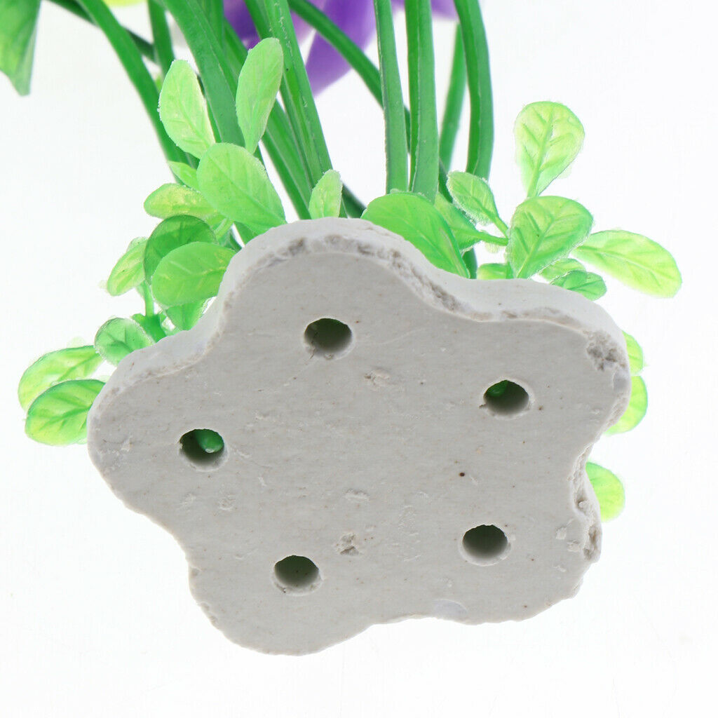 1 Pc Simulation Lotus Aquarium Landscape Artificial Fish Tank Plants Purple