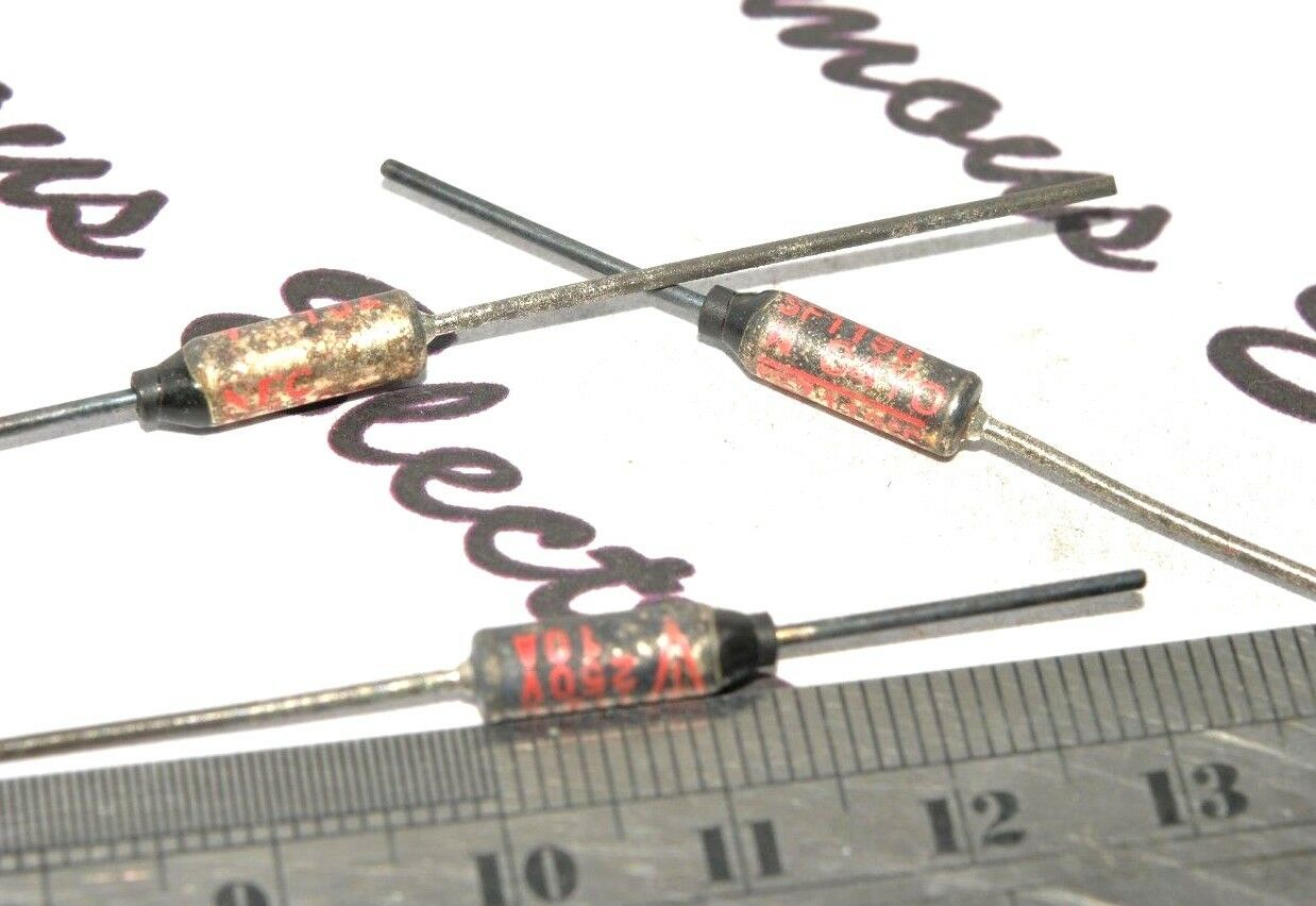 3pcs - NEC SF119U 10A 250V 119C Axial Thermal Fuse