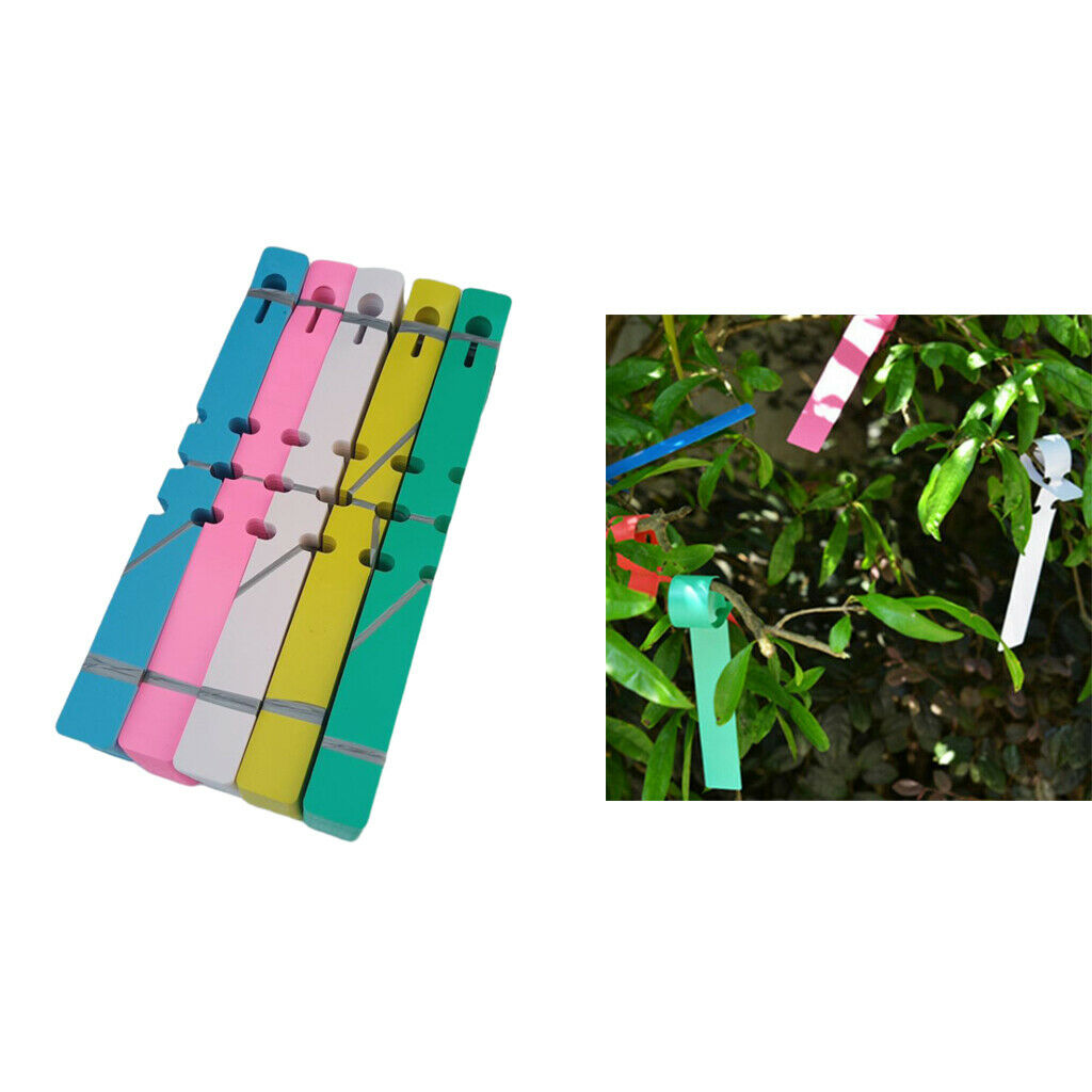 200Pcs Wrap Around Plastic Nursery Garden Tree Label Plant Tag