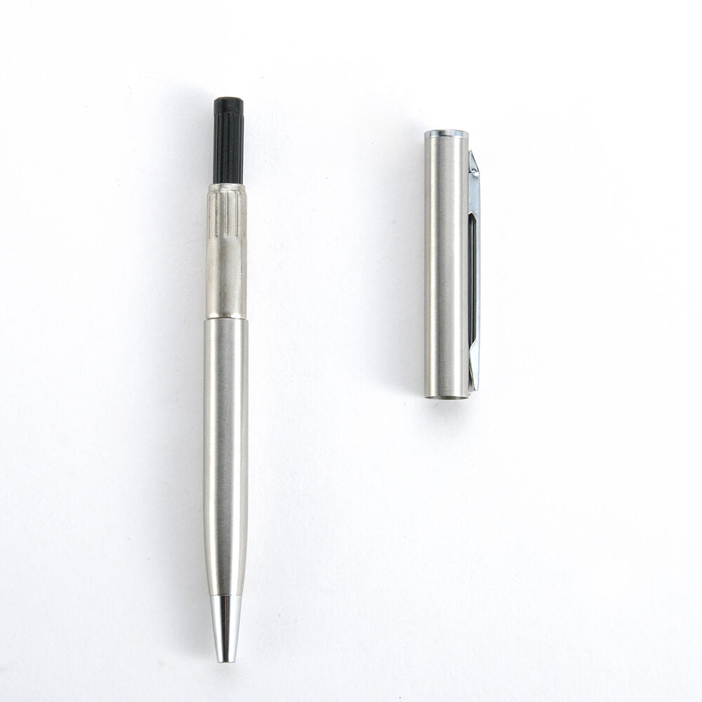 1pc Ballpoint Pen Metal Rotating Stainless Steel Office School Stationery