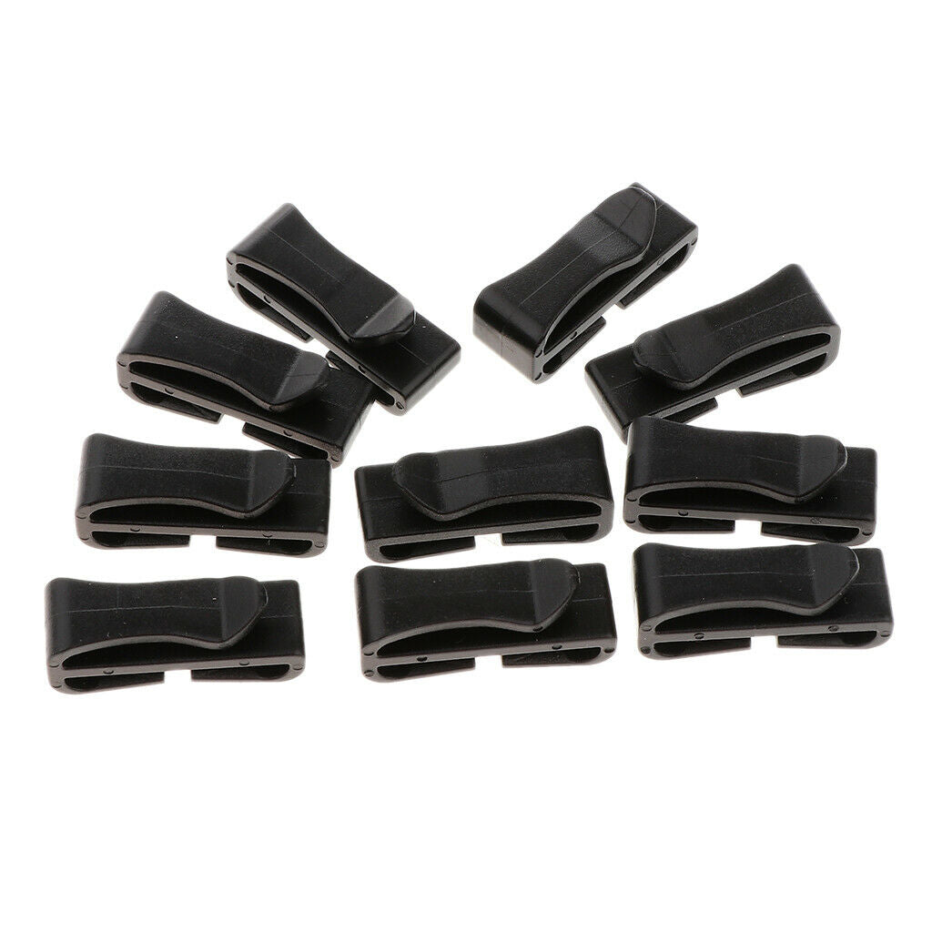 Prettyia Quick-Slip Keeper Buckle Webbing Ending Clip for Bag Strap 29mm