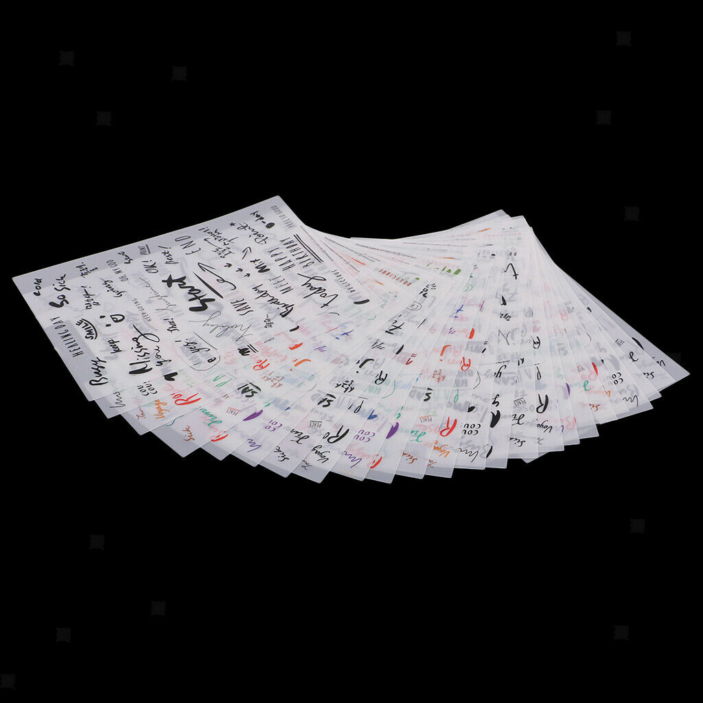 24x Journal Stickers Set PVC Planner DIY Drawing Decals Diary Decorations