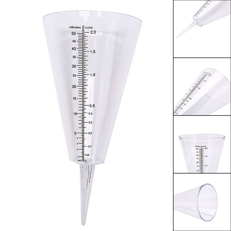 Dual Scale Cone Measuring Cup Outdoor Garden Rain Gauge Measure Cup To.l8