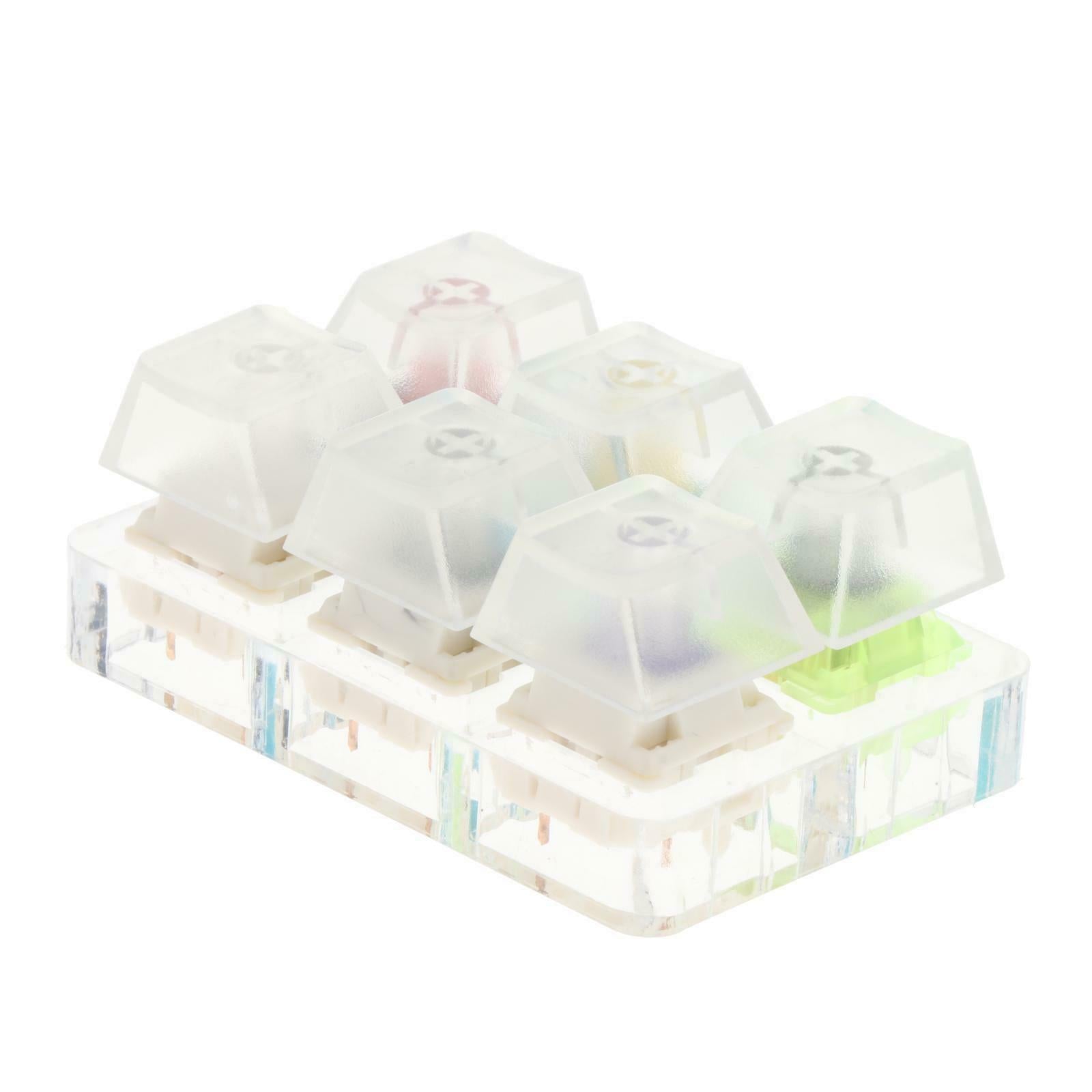 Translucent Keycaps Mechanical Keyboard Switch Tester Testing Tool 6 Keys