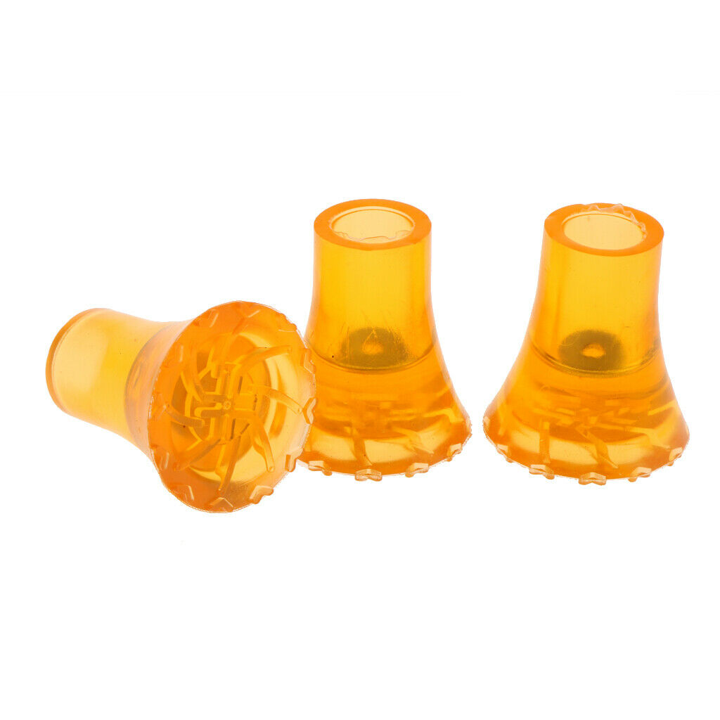3pcs Crutch Tips Tire Grain Rubber Large Replacement Non Slip Anti Skid Durable