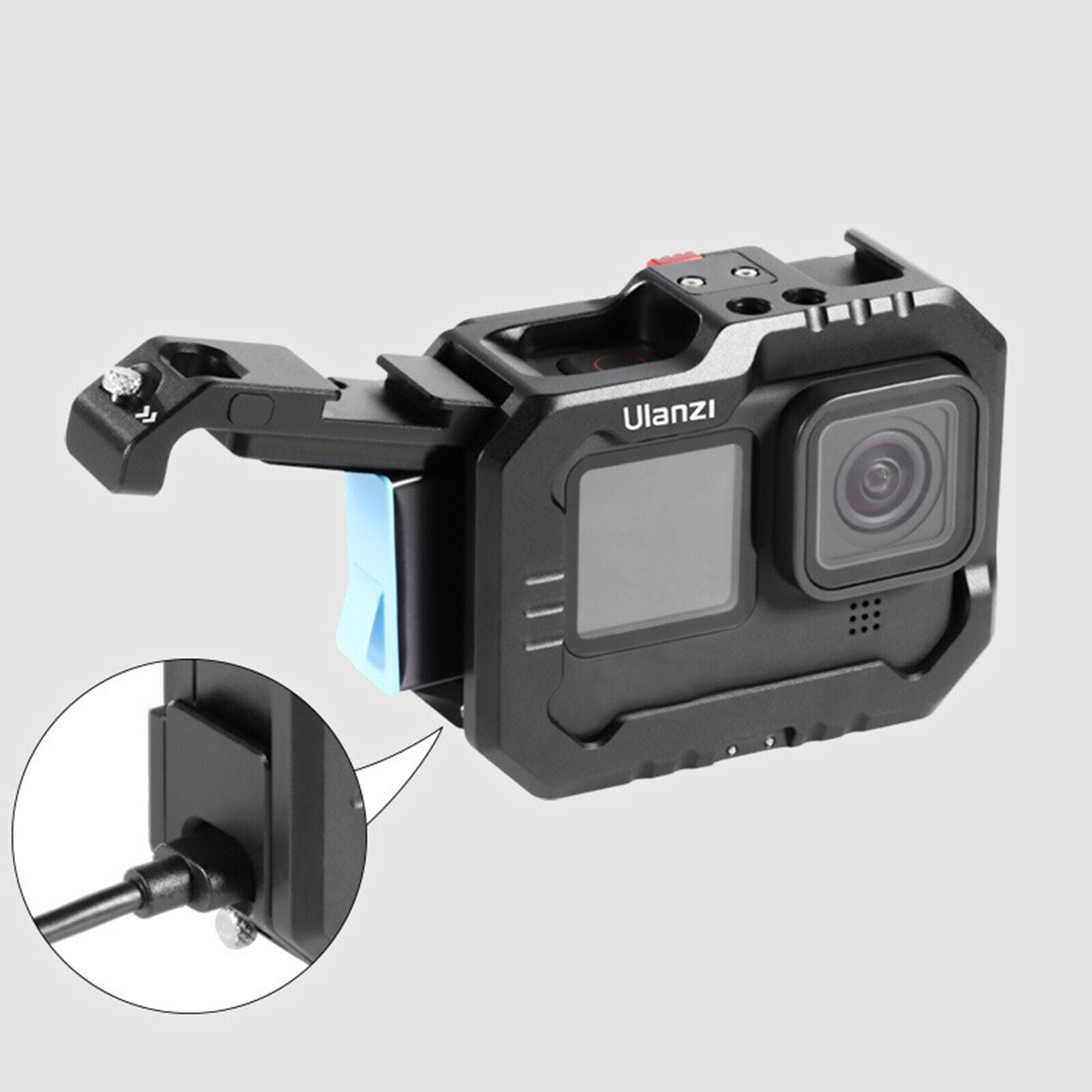 For Gopro 9 Sport Camera Enhanced Version Metal Protective Housing Shell Cover