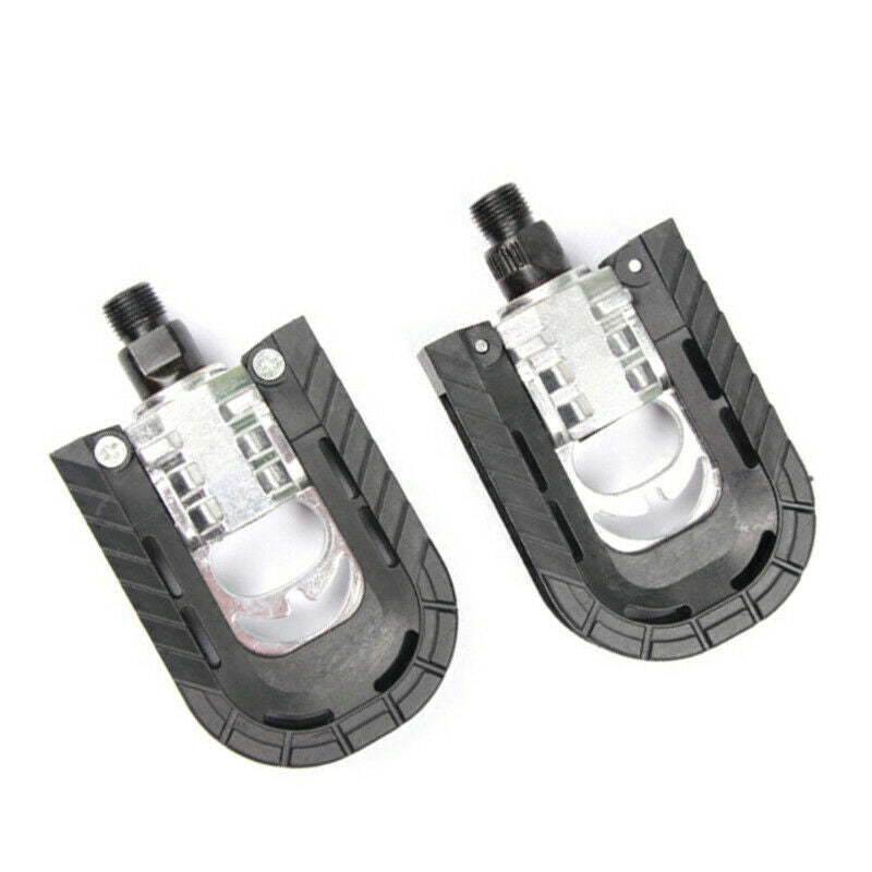 2PCS Aluminum Alloy Bike Pedals Foldable for Mountain Road Bicycle Cycling 14MM