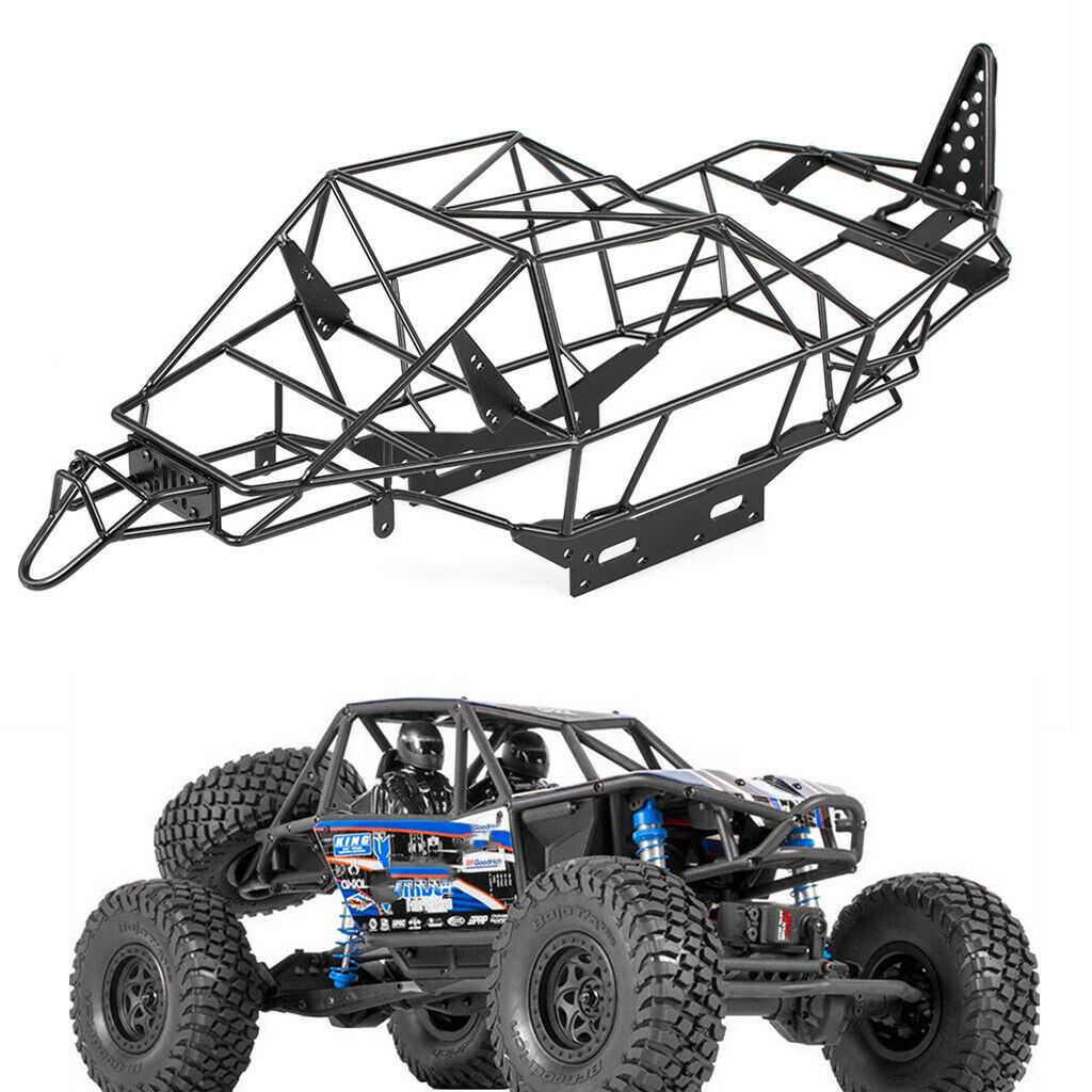 Black Roll Cage Frame Cage Upgrade Parts for RC 1/10 Scale Axial Wraith RR10 AX