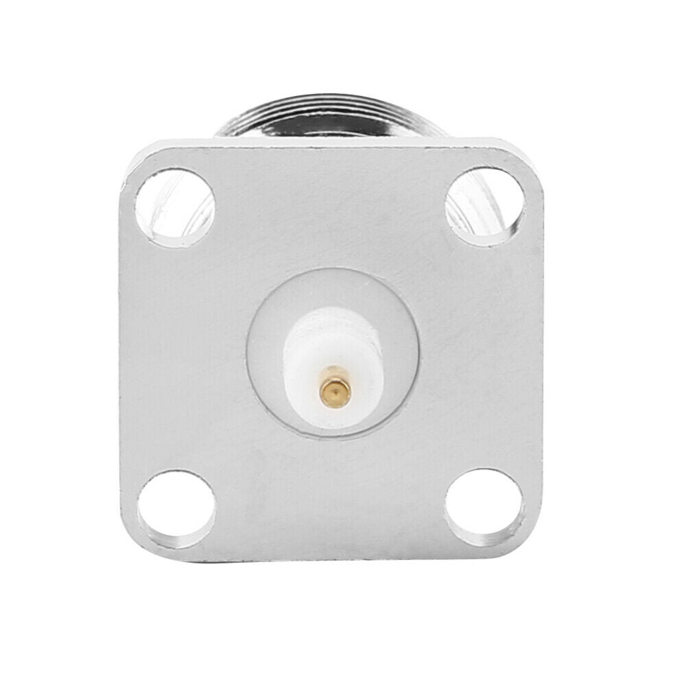 2Pcs N Type female Jack with Flange RF Coaxial Connector Adapter
