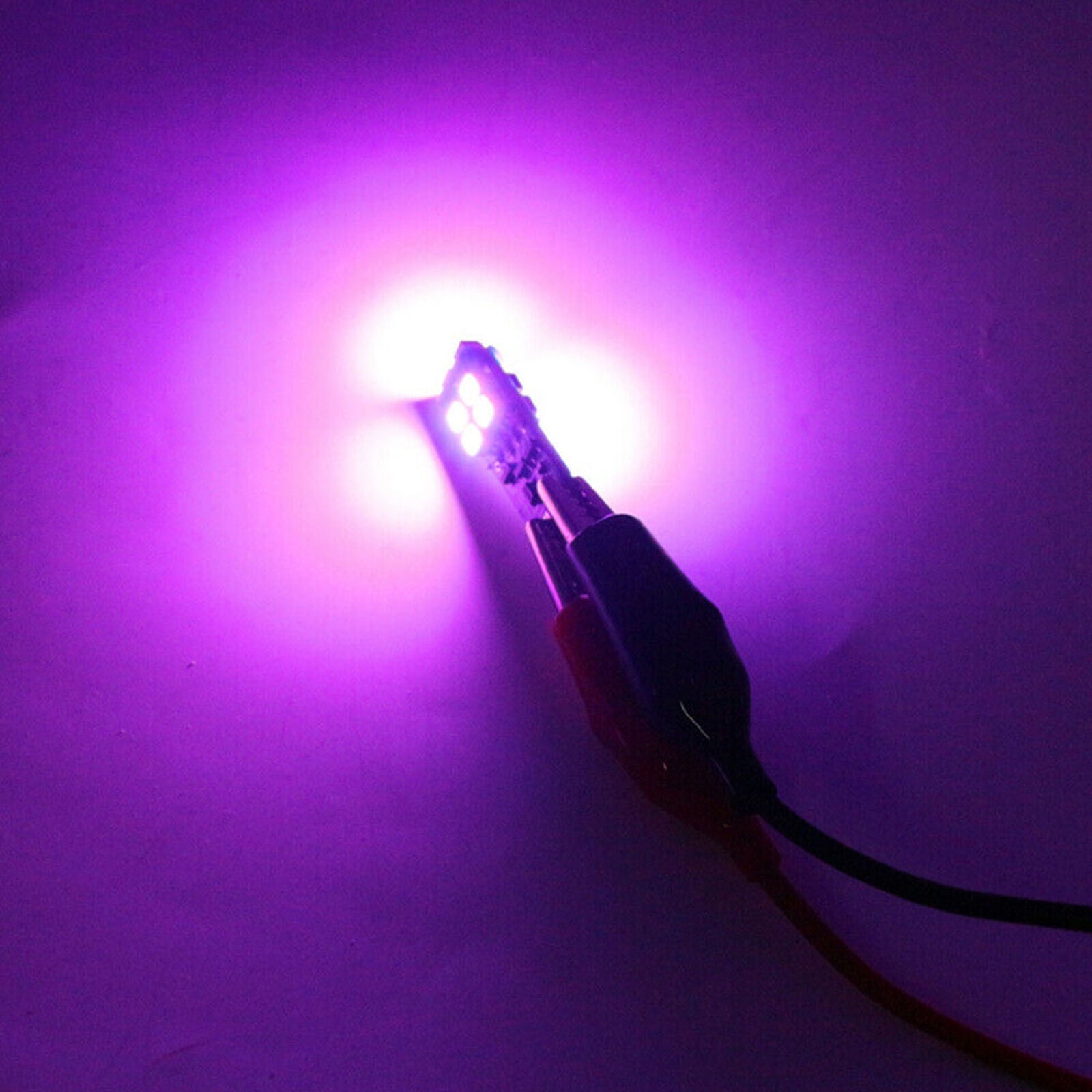 Multi-Color RGB 168 194 T10 LED Bulbs w/RF Remote Control For Car Parking Lights