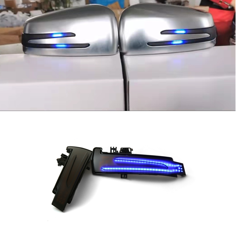 2pcs Dynamic Turn Signal LED Light Side Mirror Indicator For Mercedes Benz W204