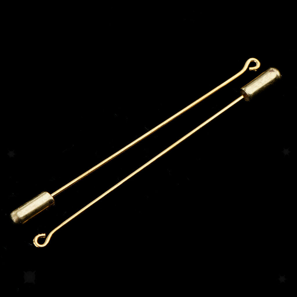 Pack of 10 7.1cm Long Needle Brooch DIY Findings Pin Handmade Jewellery DIY