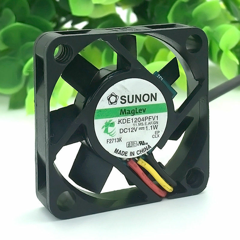 For Sunon maglev cooling fans KDE1204PFV1 4010 40mm DC 12V 1.1W3 wire fan switch