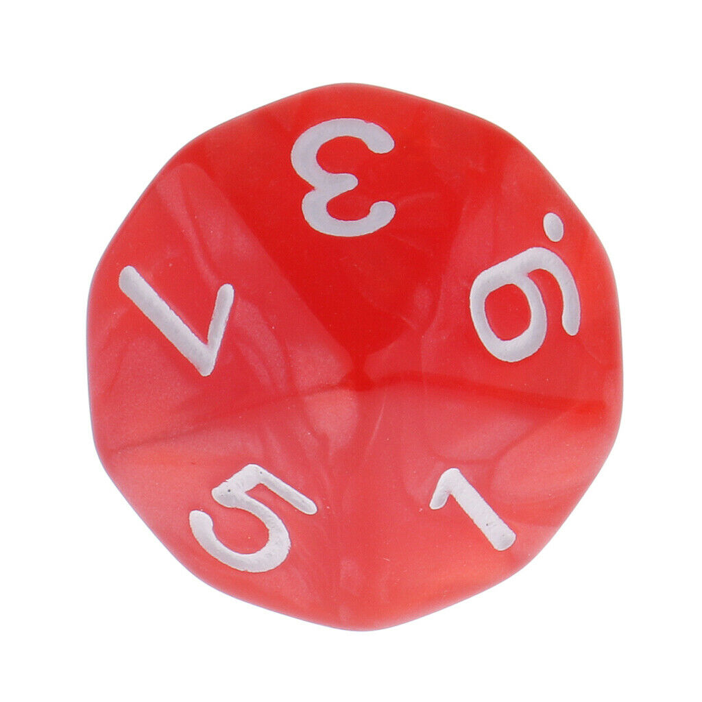 10 Pieces Plastic 10-Sided Dices D10 for Table Card Game RPG MTG Accessory 1.6cm