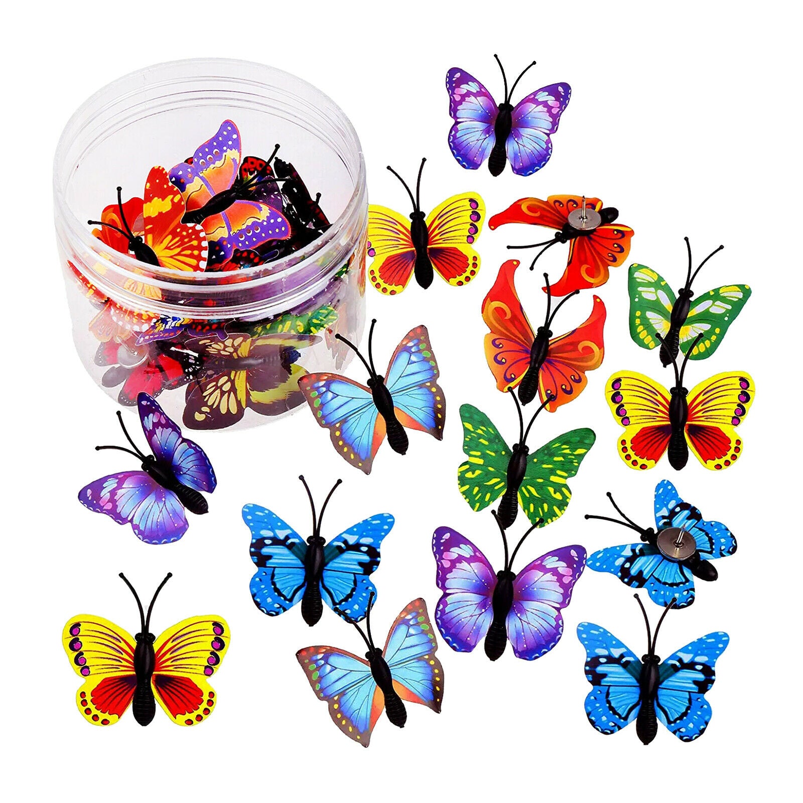 30x Butterfly Push Pin Cute Pushpins Corkboard Thumb Tack Bulletin Board