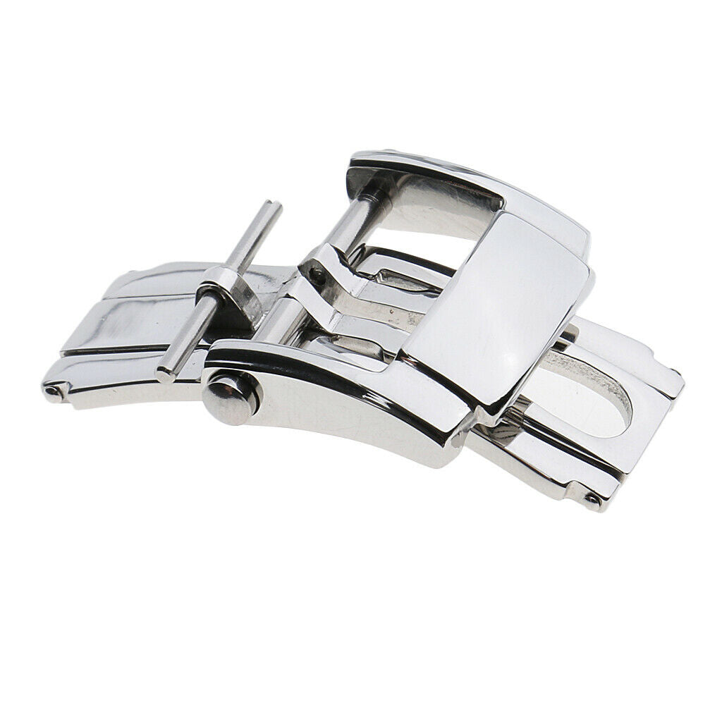 Leather Watch Band Thumbnail Shoulders Replacement Stainless Steel Buckle Tongue