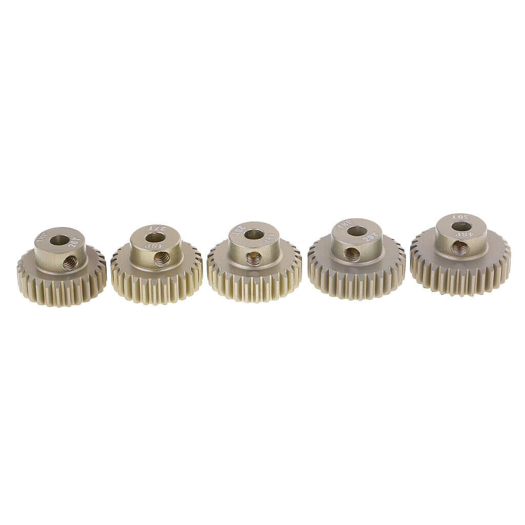 21T-30T Motor Gear Pinion 48DP 3.175mm Diameter for 1/10 RC Car Truck Vehicle