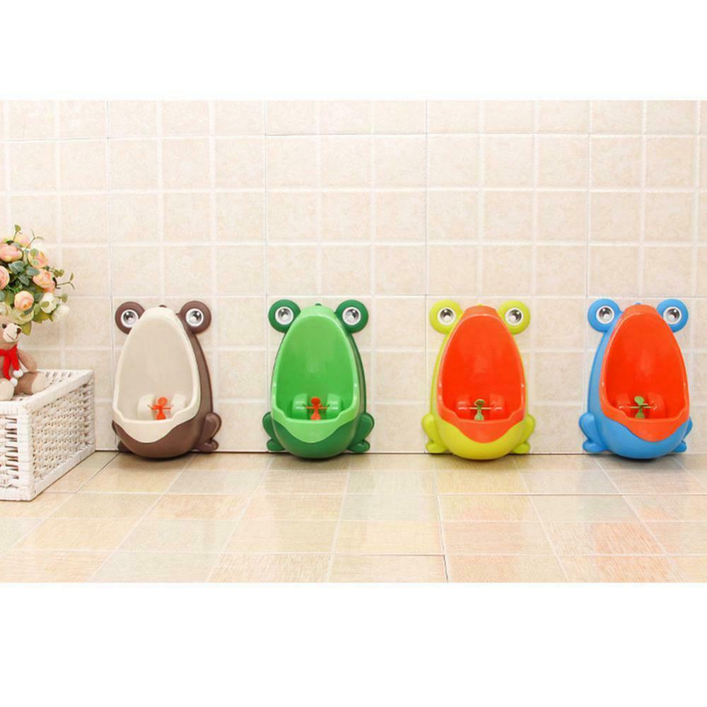 2 Toddler Boy Portable Toilet Frog Potty Urinal Stand Up Pee Training-Yellow