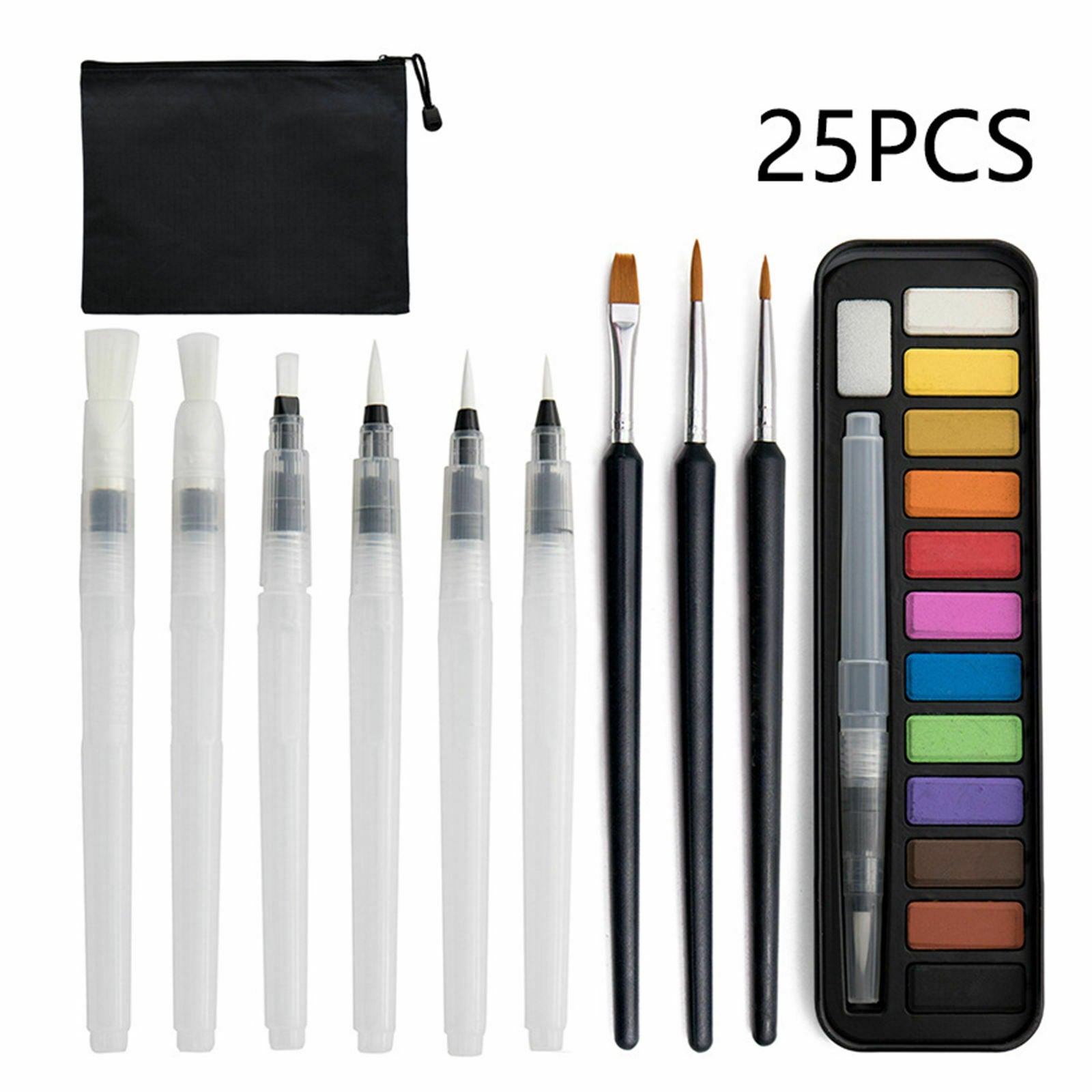 Professionals Solid Watercolor Paint Set Pen for Painting Journaling Artist