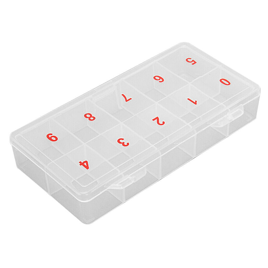 Tip Art Blank Transparent False Nails Cases Case 10 Case