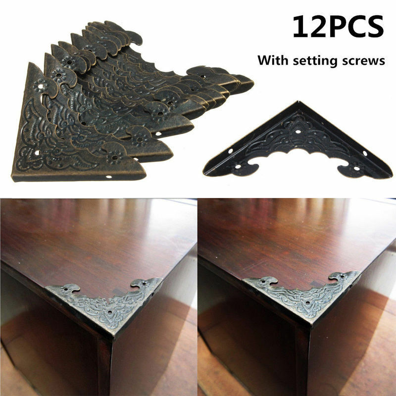 12pcs Decorative Jewelry Wood Box Picture Frame Corner Protector Guard