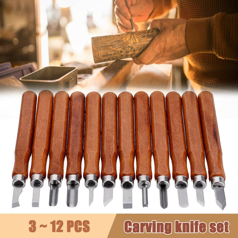 Professional 12pc/set DIY Woodworking  Tool Kits Arts Crafts Cutter