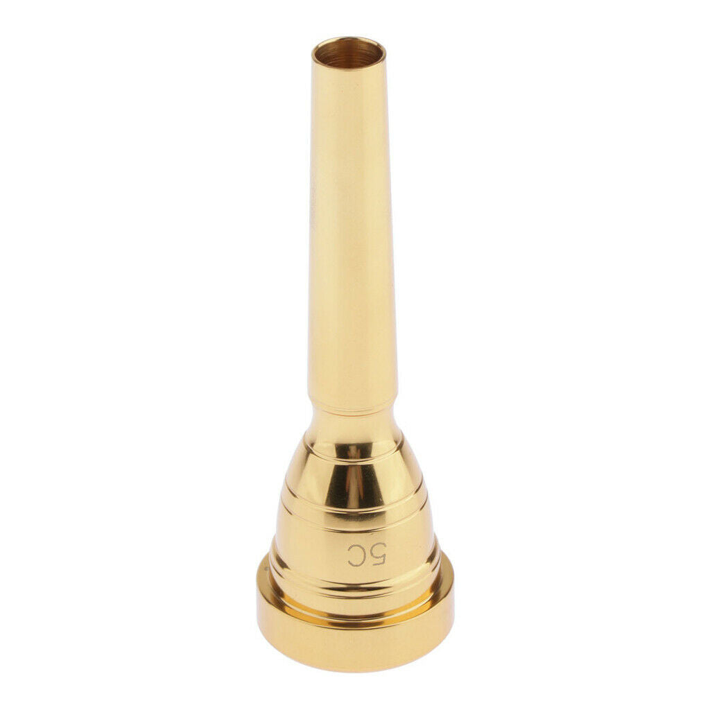 Classical Series Trumpet Mouthpiece 5C Size Brass Golden Heavy Duty