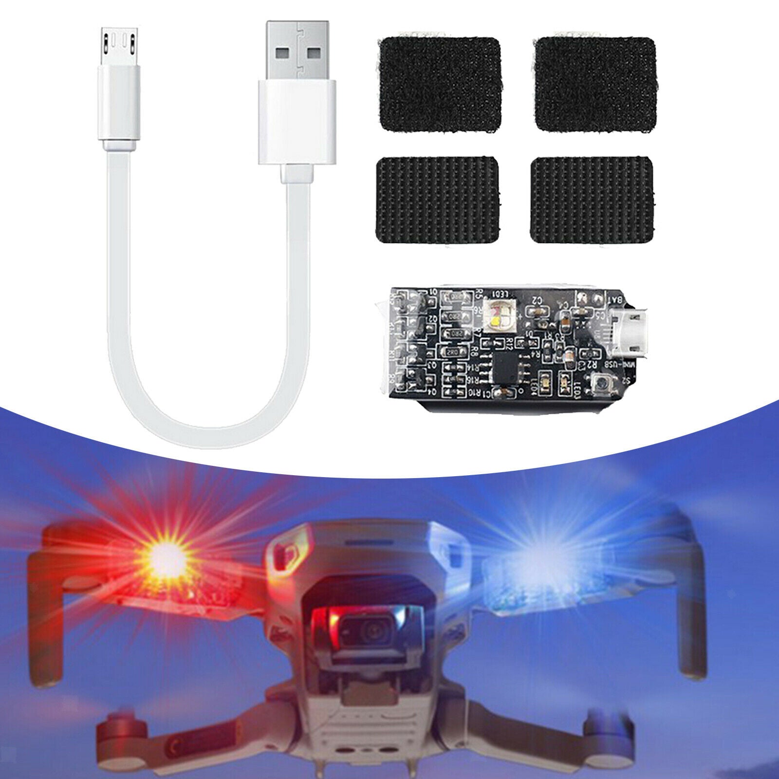 Strobe Lamp 1000lm Flight Light for DJI Mavic Mini Air 2S DIY Accessories