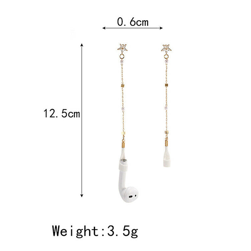 2pcs Anti-Lost Earring Chains Bluetooth Earphone Holder Unisex Earrings Fashion
