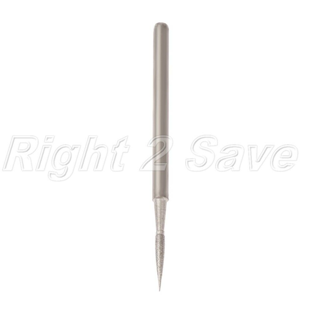 2.35mm Shank Diamond Coated Polishing Burr Head Needle Grinding Jade Stone Metal