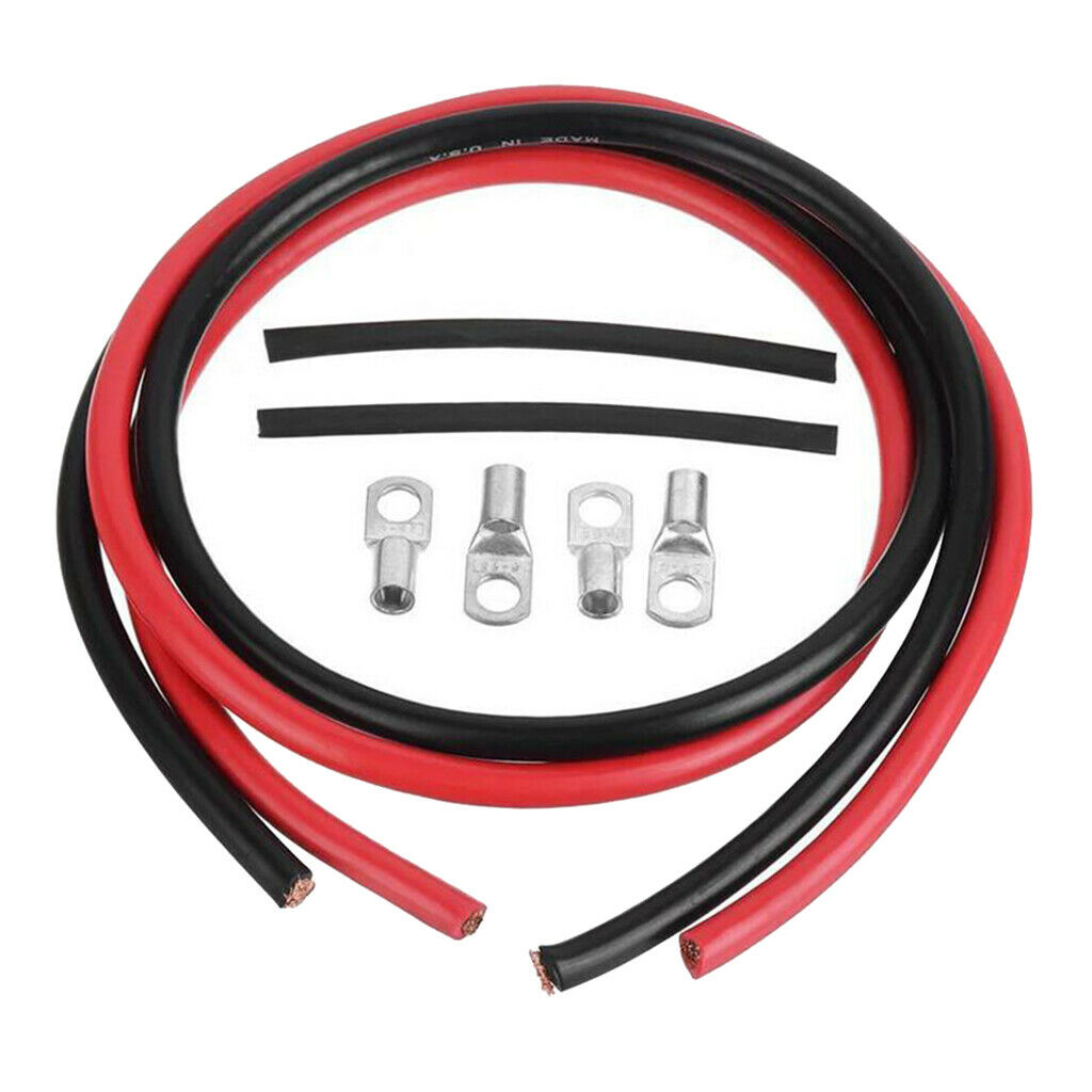 Copper Battery Ground Cables Terminal Kit 100A for Solar Auto Marine Cables
