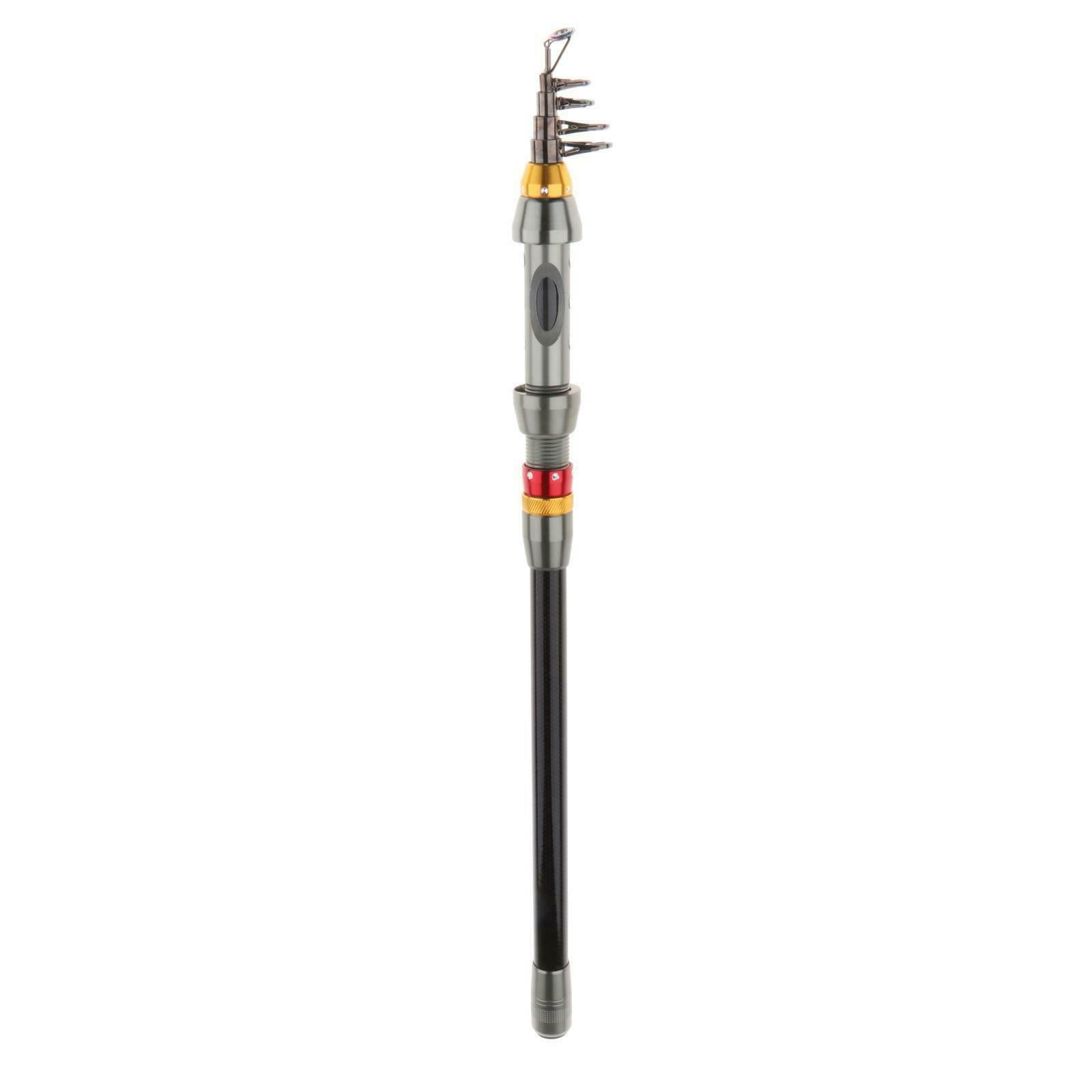 Carbon Fiber Telescopic Fishing Rod Super Strong Sea   Hand Pole 1.8m