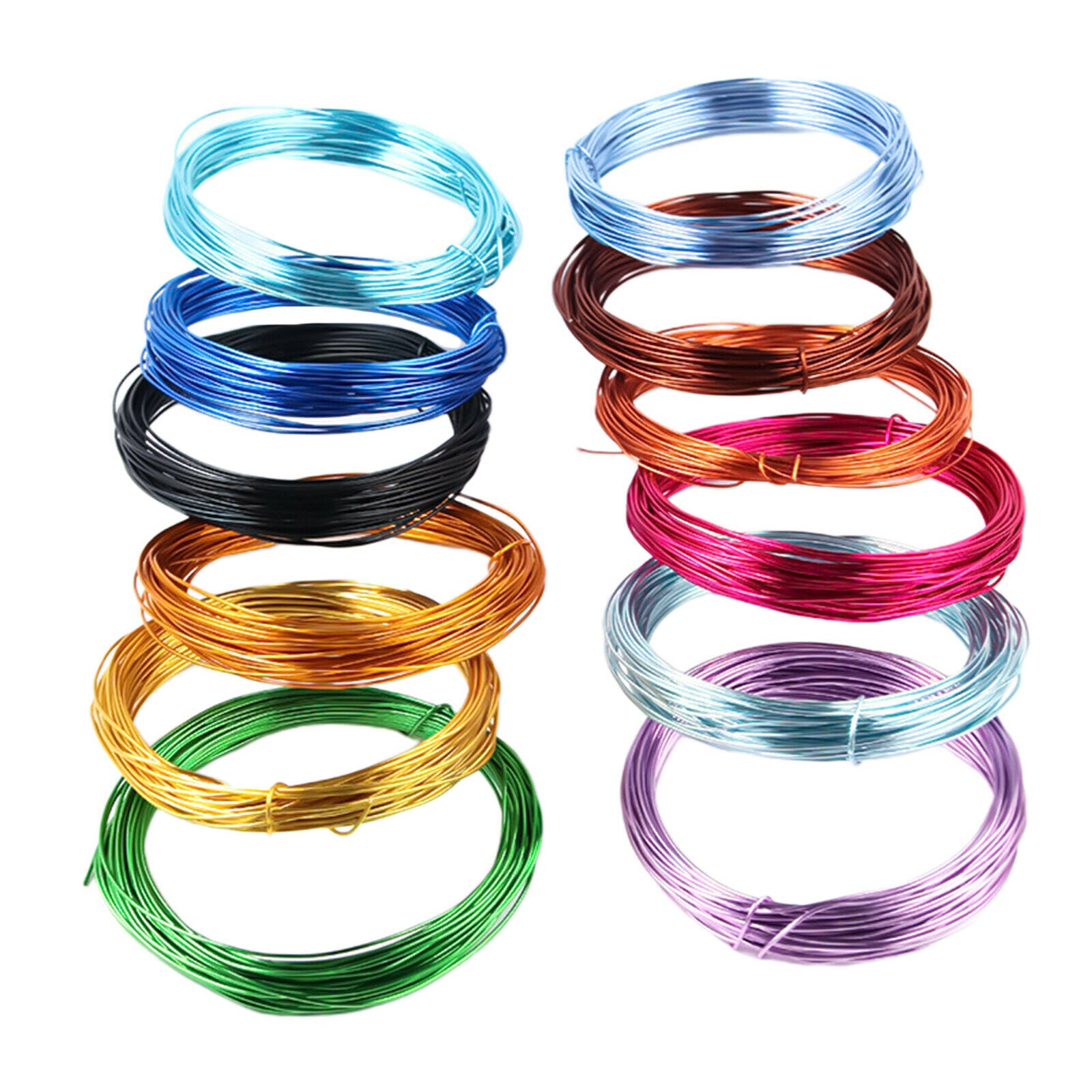 24Pcs 32.81Ft Aluminum Wire Bendable Metal for Sculpting Jewelry Making