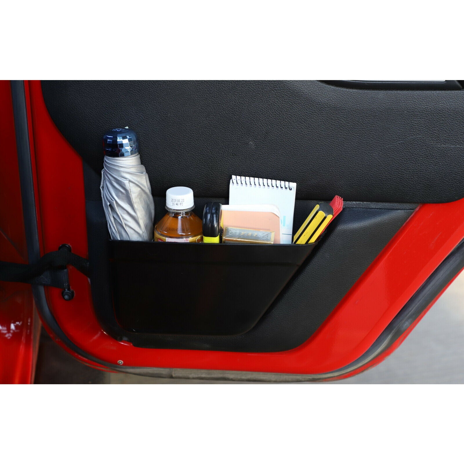2xRear Door Net Pocket Storage Box Organizer For Wrangler JK 11-17 4Door CN
