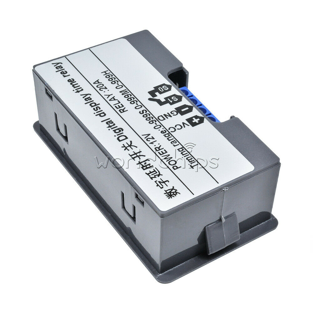 12V Timing Delay Relay Module Thermostat Digital LED Dual Display 0-999 hours
