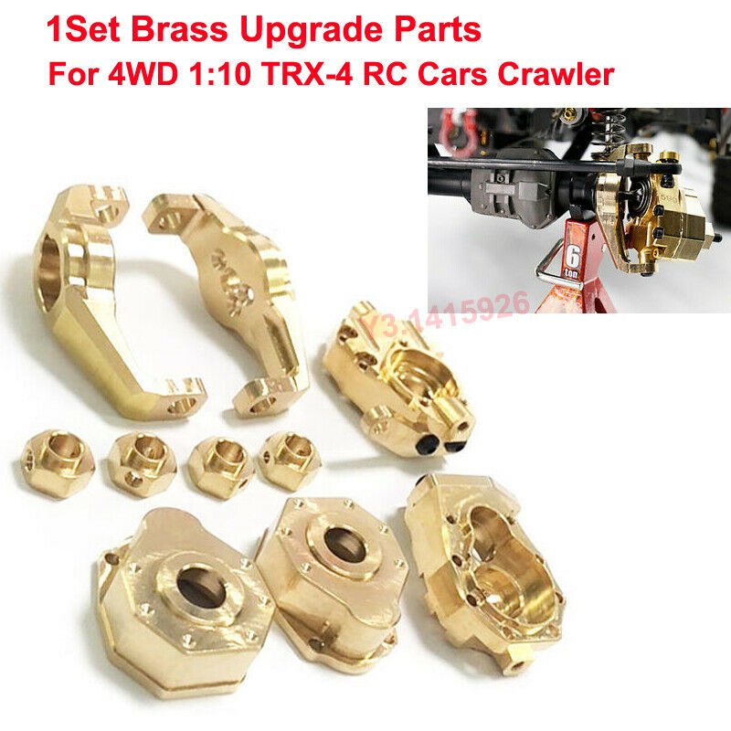 For Racing Brass Upgrade Parts Set For 4WD 1:10 TRX-4 RC Cars Crawler #TRX4-S01