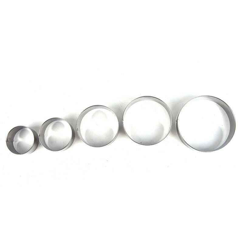 1Set Round Circle Stainless Steel Cookie Cutter Biscuit DIY Baking Pastry.l8