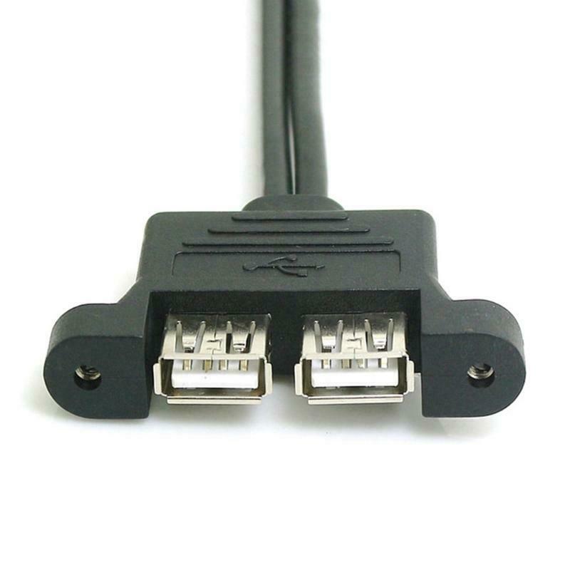 Dual USB Extension Cable 30cm Motherboard 9Pin to Dual USB 2.0 Extension Cable