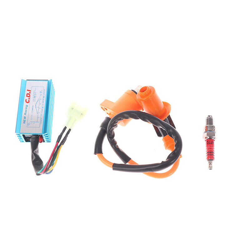 Racing 6 Pin CDI Ignition Coil Spark Plug For GY6 50cc 125cc 150cc Moped ScootI7