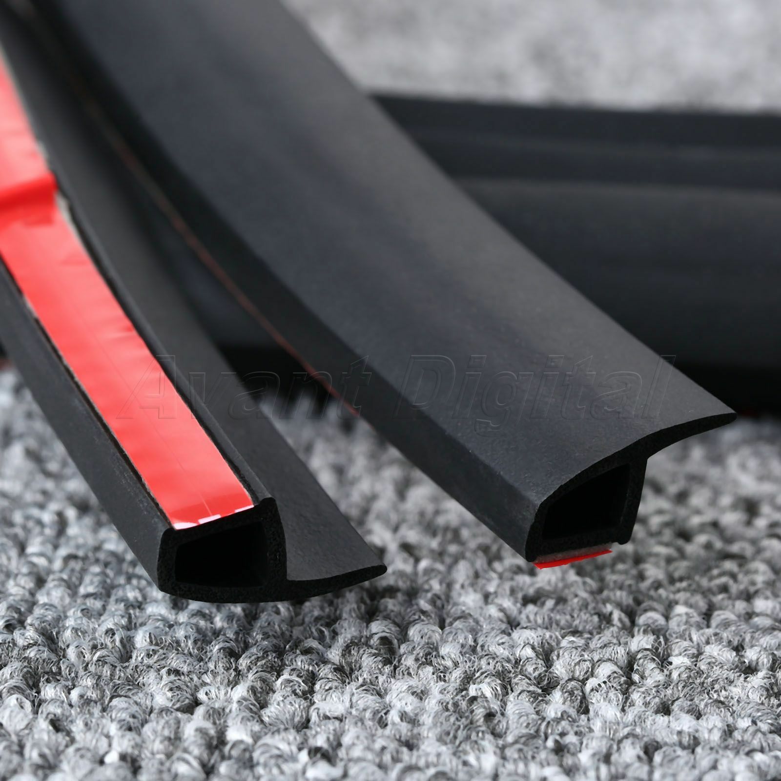 4M Car Truck Motor Door P-Type Rubber Sealing Weather Strip Hollow Universal