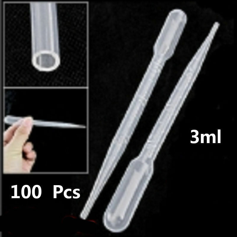 200PCS 3ML Disposable Plastic Eye Dropper Set Transfer Graduated Pipettes