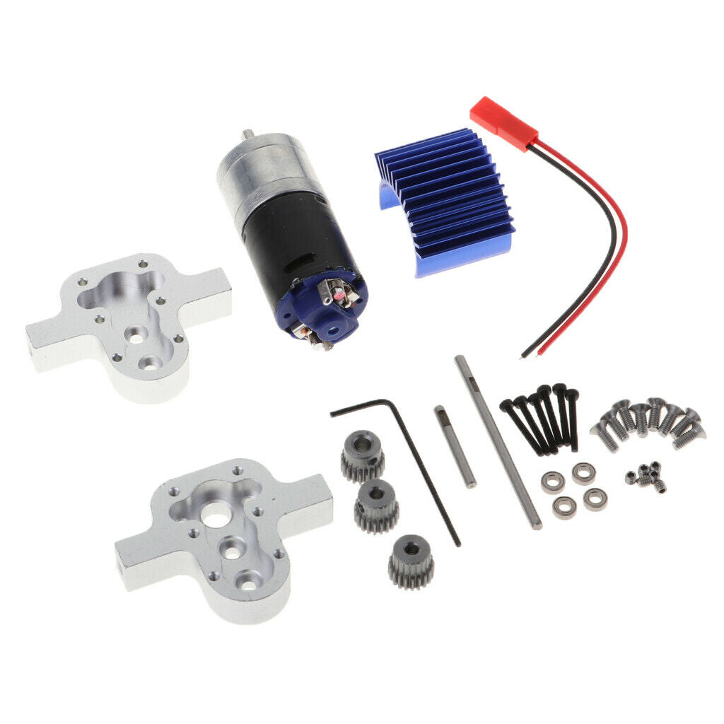 RC  Truck Engine, Radiator, Transfer Case For 1/16 WPL B14 / 16/24/36