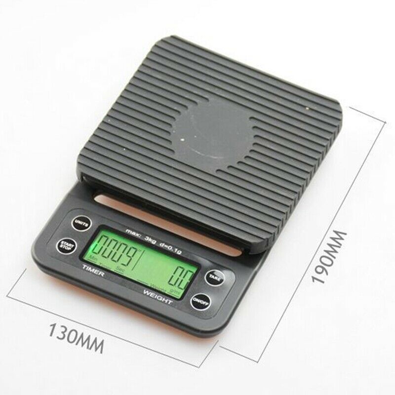 Coffee Scale with Timer, High Accuracy Kitchen Food Scale with Tare Function, H4