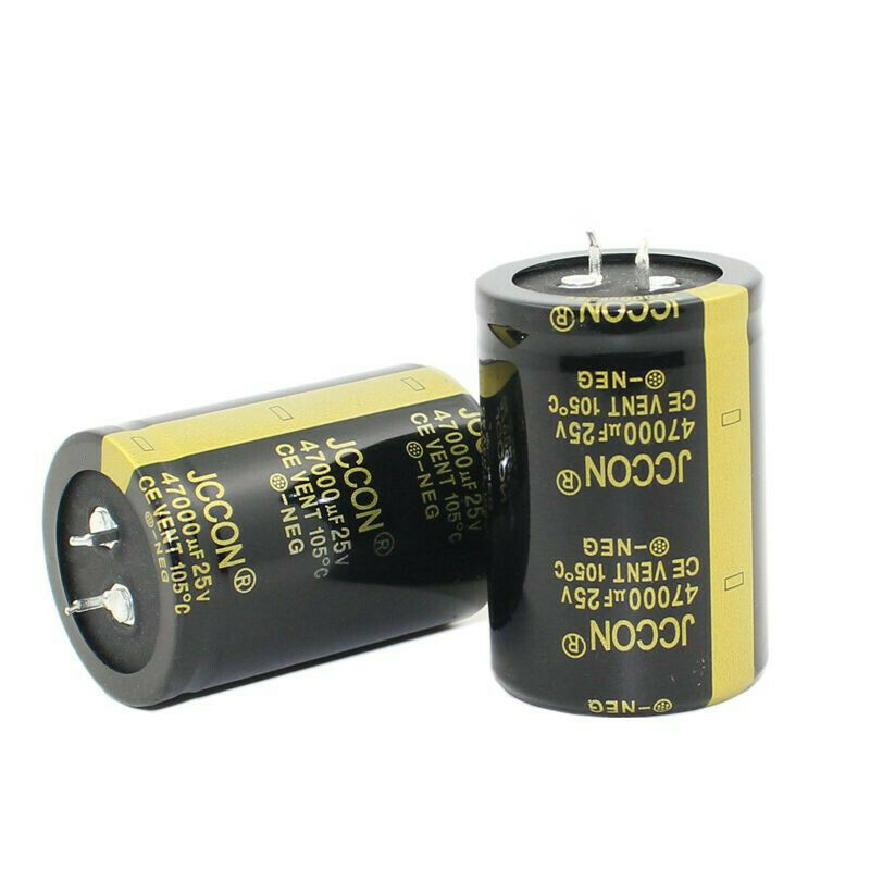 1pcs 25v47000uf Aluminum electrolytic capacitor Audio filter capacitor 35x50mm