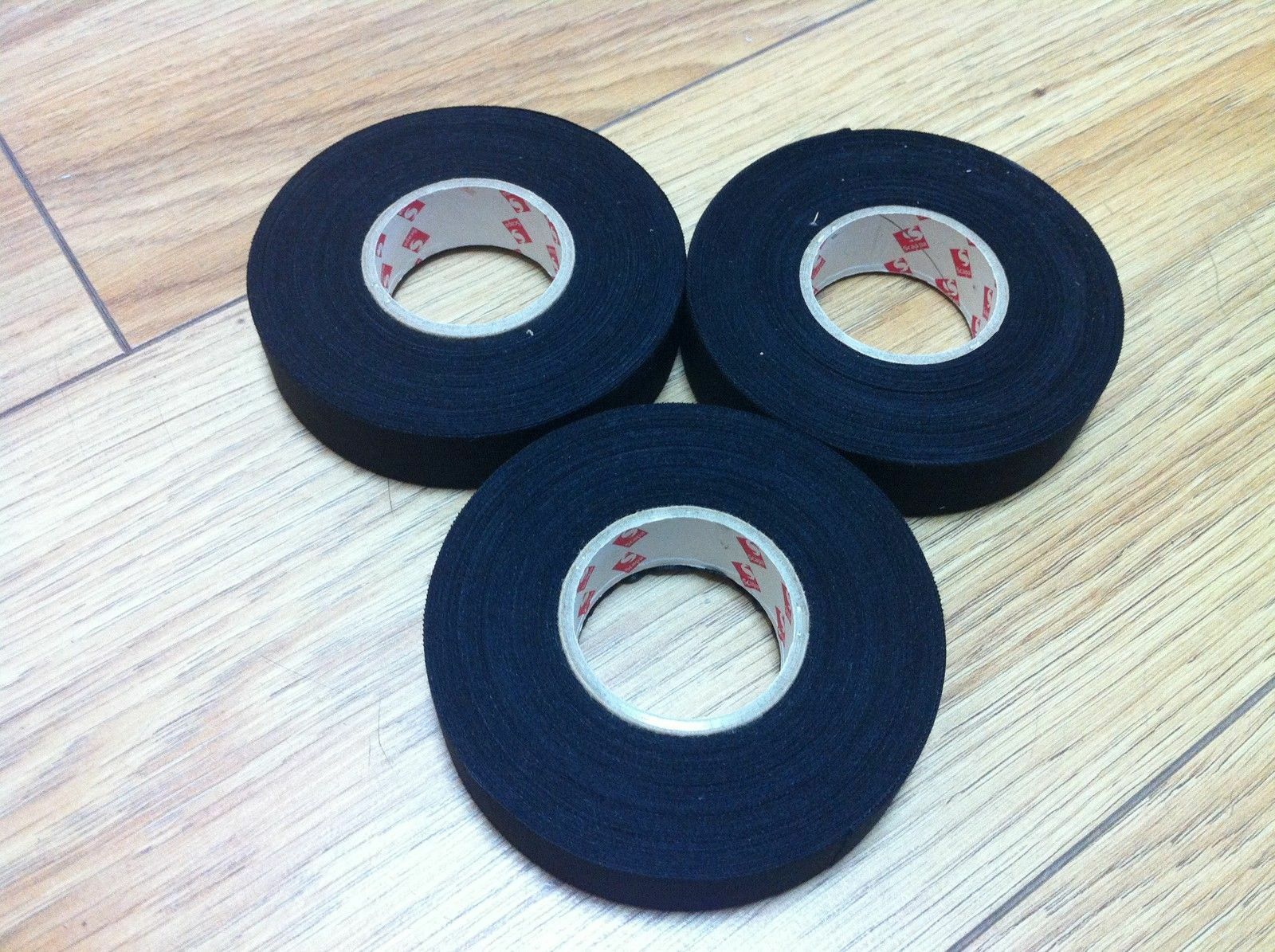 3 X WIRING LOOM HARNESS CLOTH FABRIC INSTALLATION TESA TAPE 9MM X 25 METRES
