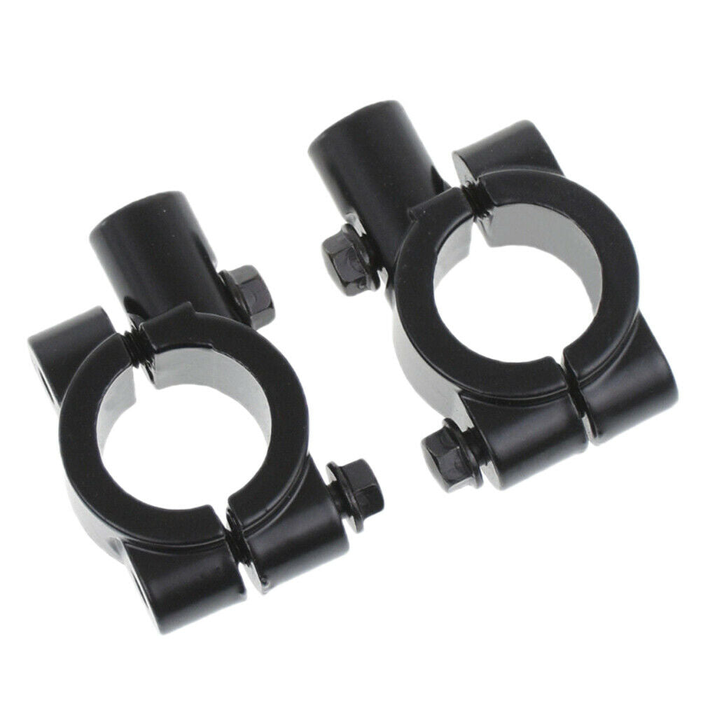 2 Pieces 22mm Handlebar Mirror Mounts 8mm Thread Holder Motorcycle