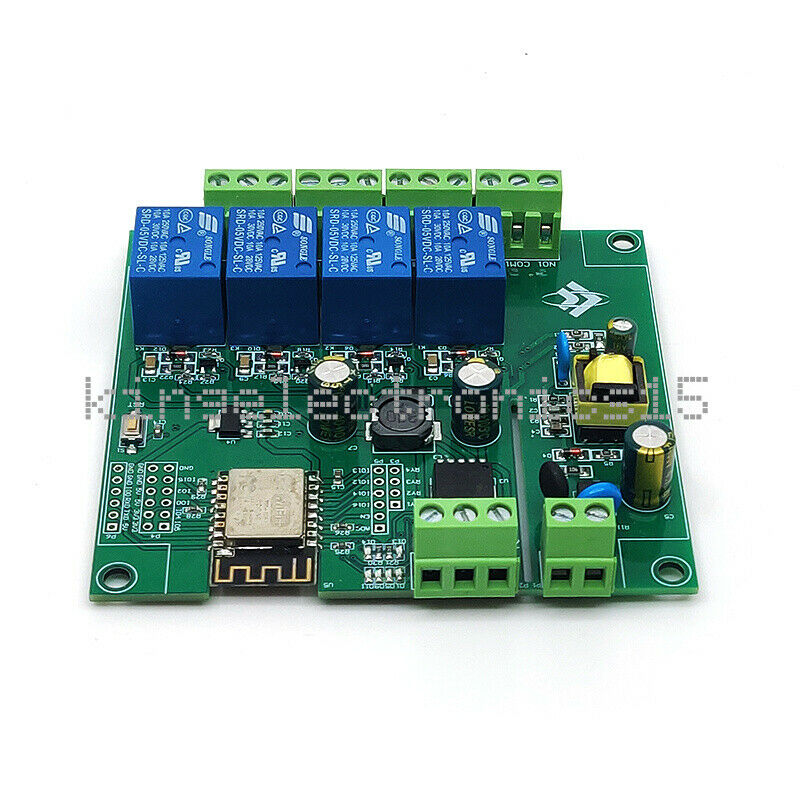 1PCS ESP8266 WIFI 4 Channels Relay Module AC/DC ESP-12F Development Board