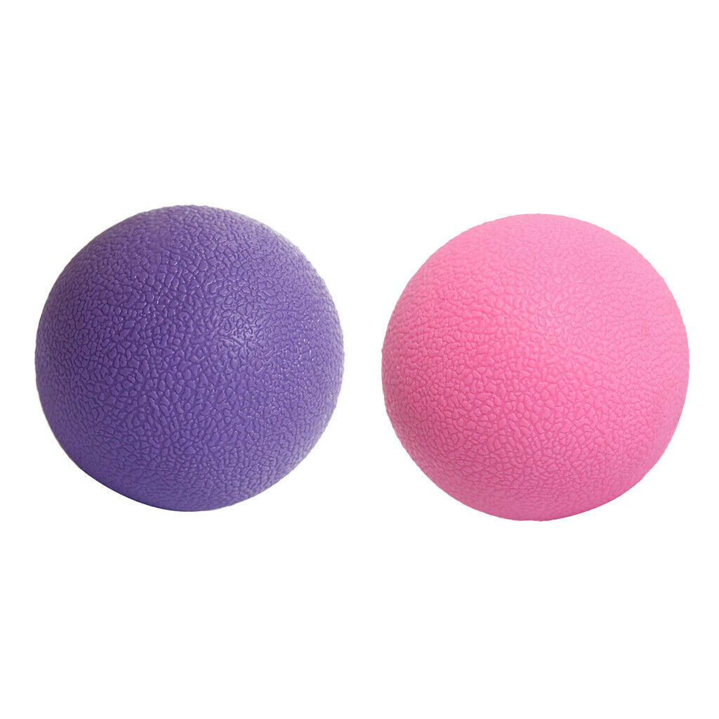 2pcs Yoga Fitness Lacrosse Ball for Full Back Pain Massage  Relax Tensed Muscles